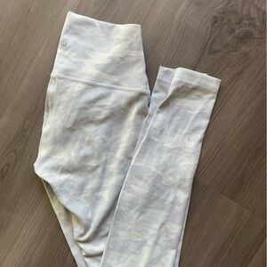 White Camo Lululemon Leggings